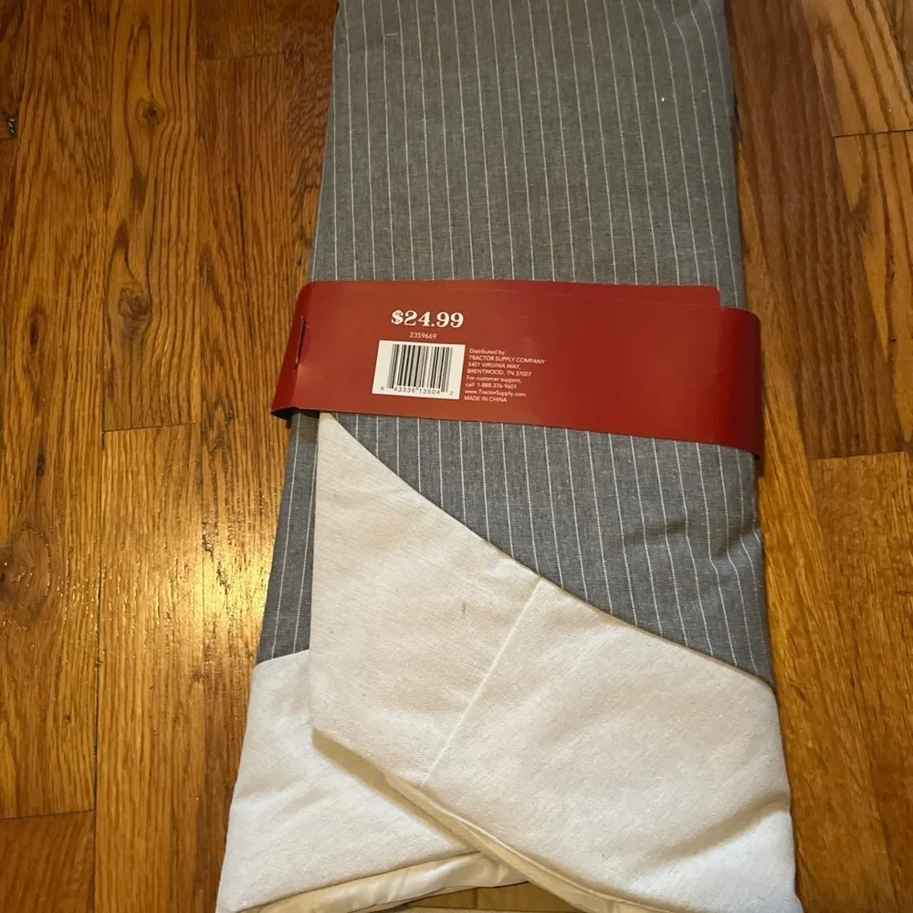 Red Shed Gray and White Traditional Tree Skirt